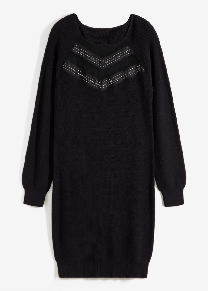 Strickkleid, Spitze