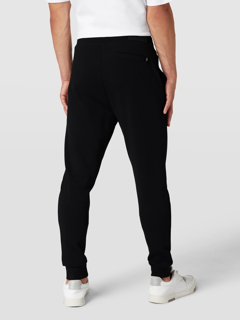 Sweatpants mit Label-Detail in marineblau
