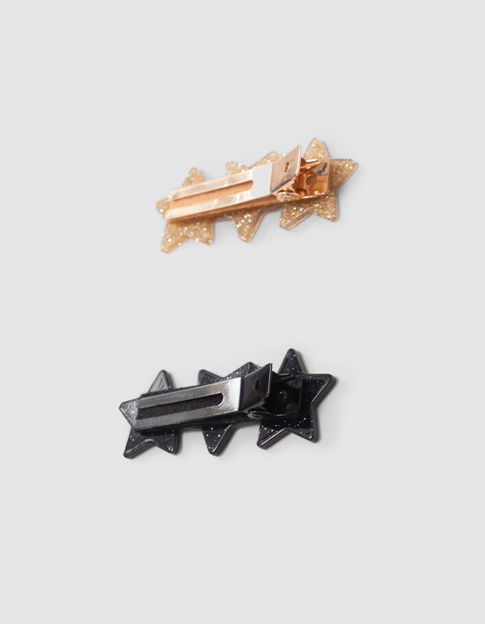 Barrettes étoiles pailletées fille