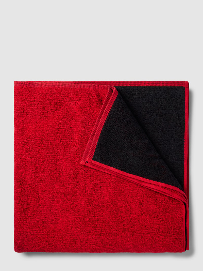 Handtuch mit Label-Detail in rot