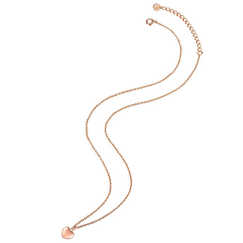 Glanzstücke München Collier en argent Coeur Argent sterling en Or rose collier