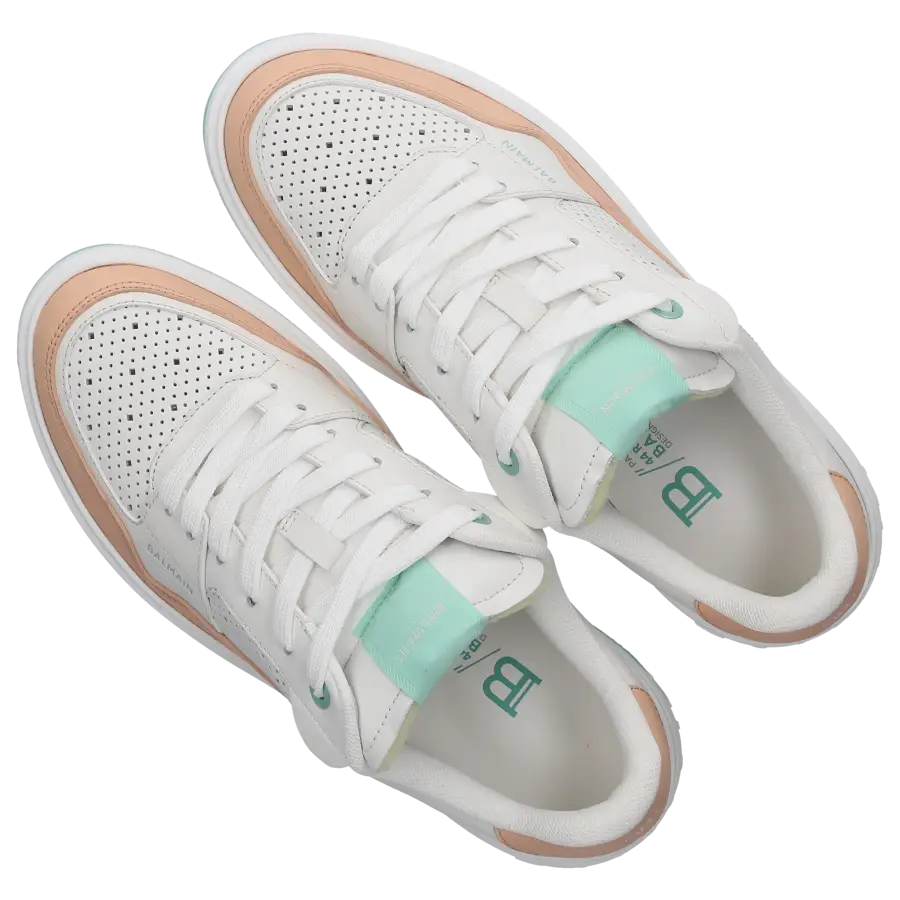 Balmain - Sneaker low B-COURT Kalbsleder - weiß
