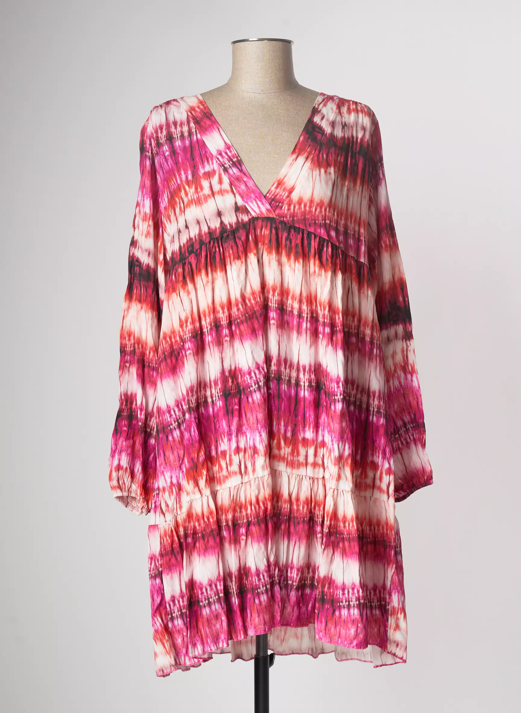 Aroma Robes Mi Longues Femme couleur rose