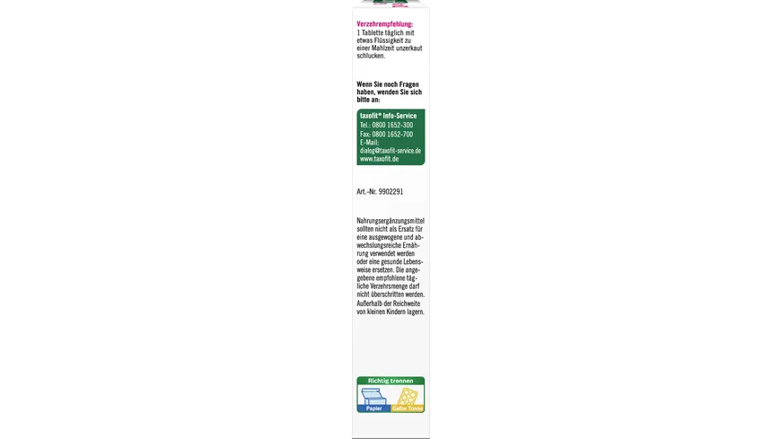 TAXOFIT Vitamin B12 450