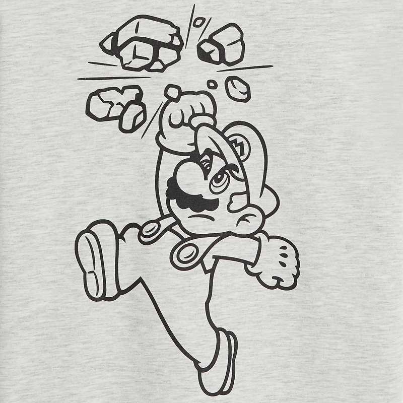 T-shirt Super Mario gris mixte Z
