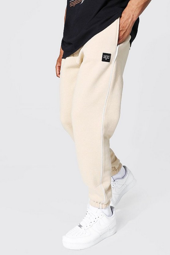 Original Man Jogginghose mit Paspelierung, Regular Fit