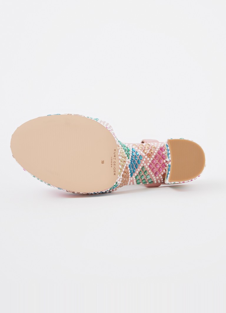 Sandali con plateau Kensington di Kurt Geiger con strass