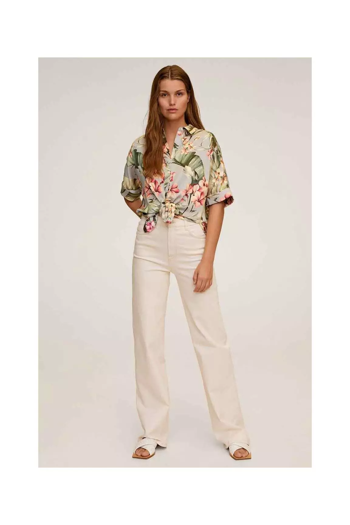 Mango Chemisiers Femme couleur gris