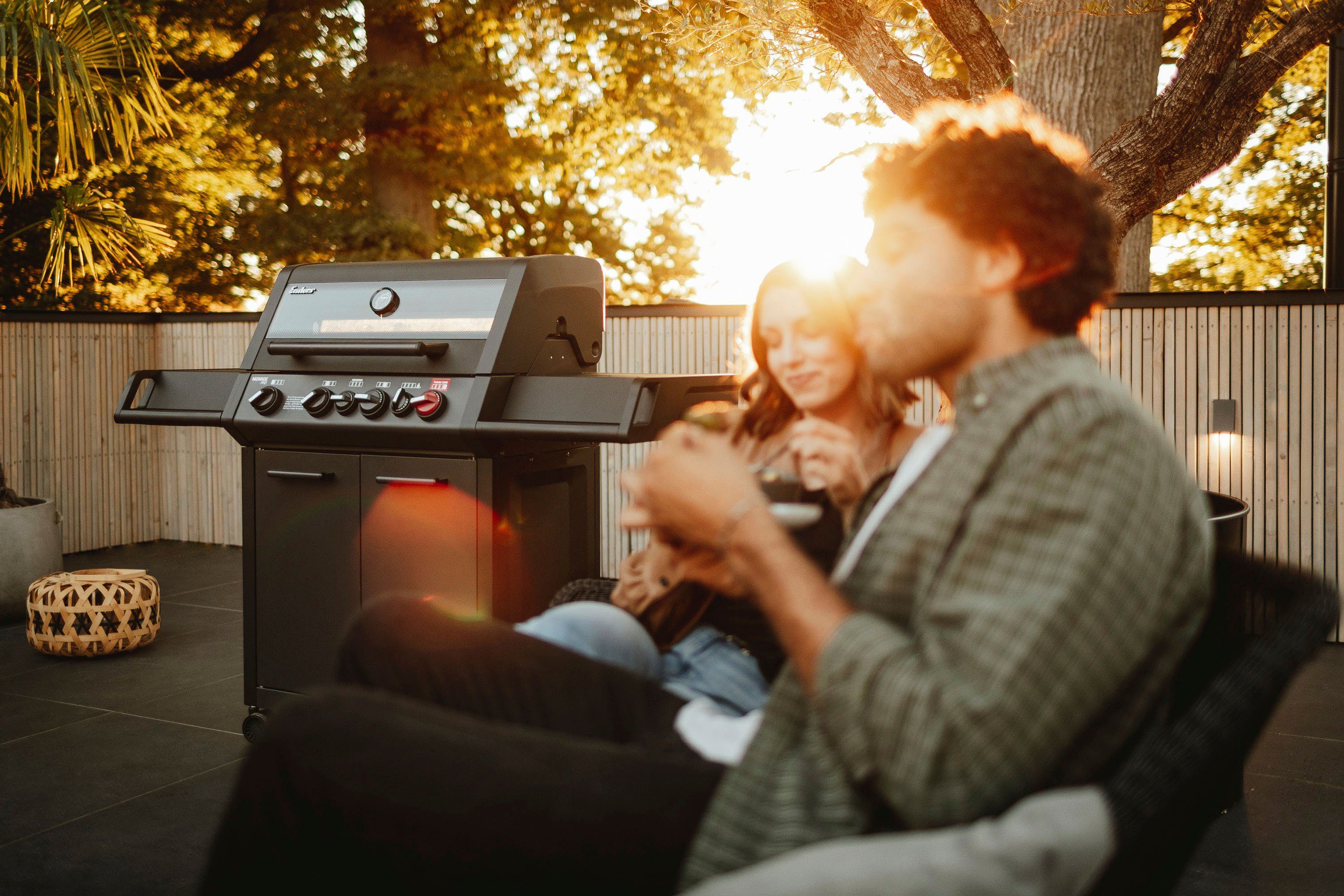 Enders® Gasgrill Monroe Pro 4 SIK Turbo Shadow, BxH: 153,5x118,5 cm