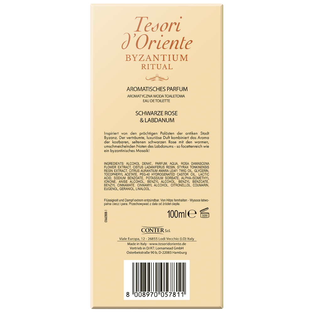 Tesori d´ Oriente Eau de Toilette Byzantium 100 ml