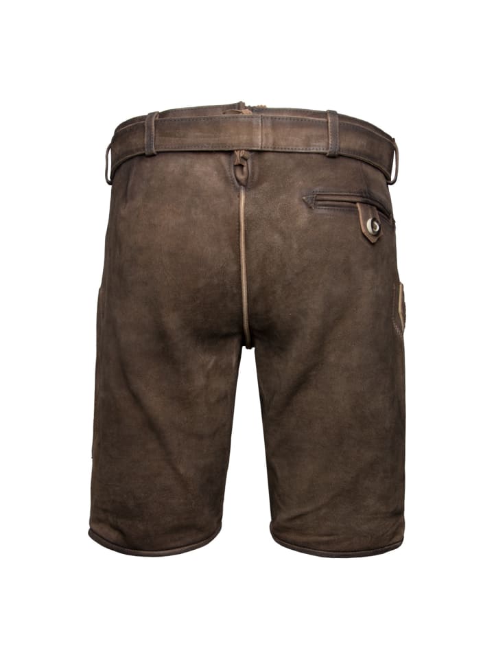 KRÜGER Lederhose Jendrik in braun günstig kaufen