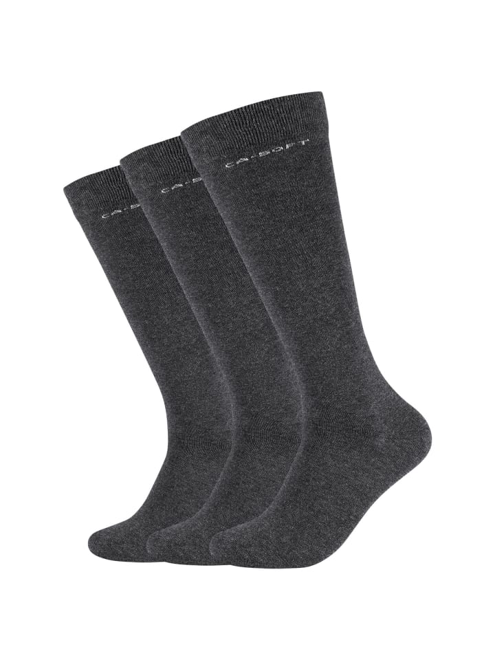 camano Kniestrümpfe 3er Pack ca-soft in anthracite melange günstig kaufen