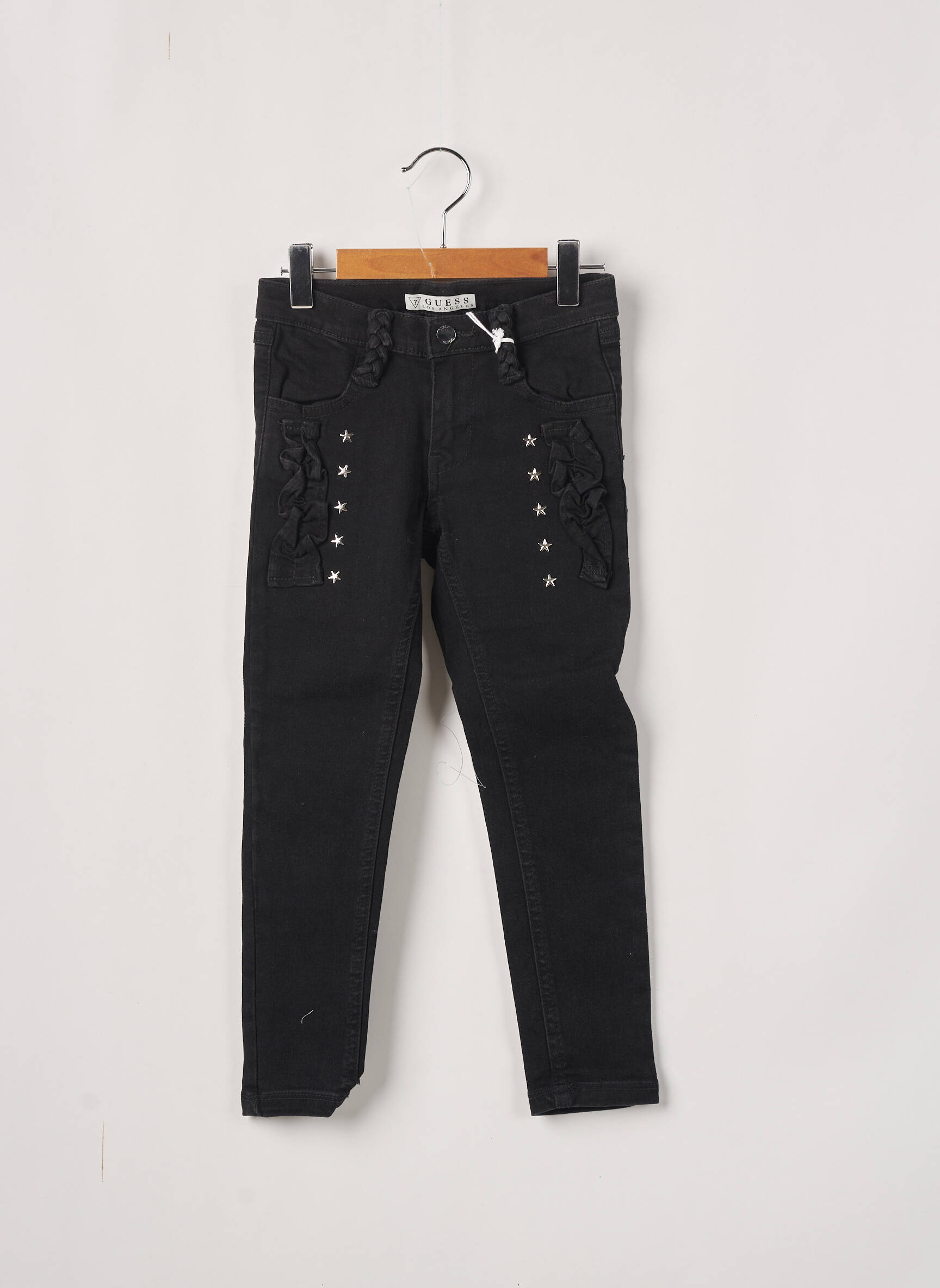 Guess Jeans Coupe Slim Fille couleur noir