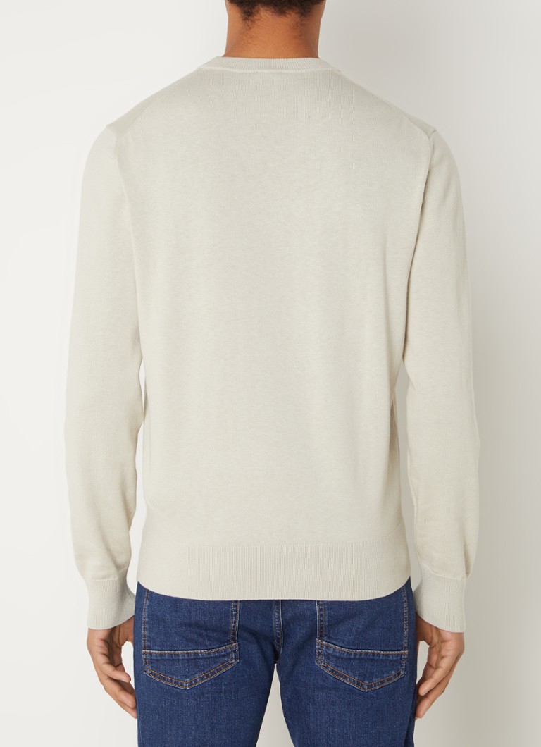 HUGO BOSS Kanovano fine-knit pullover in cashmere blend with logo