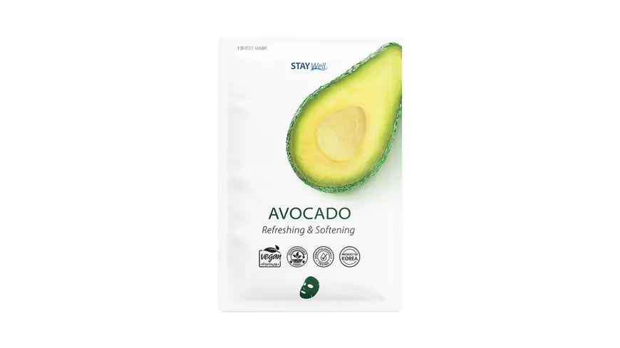 STAY Well Vegan sheet mask - AVOCADO