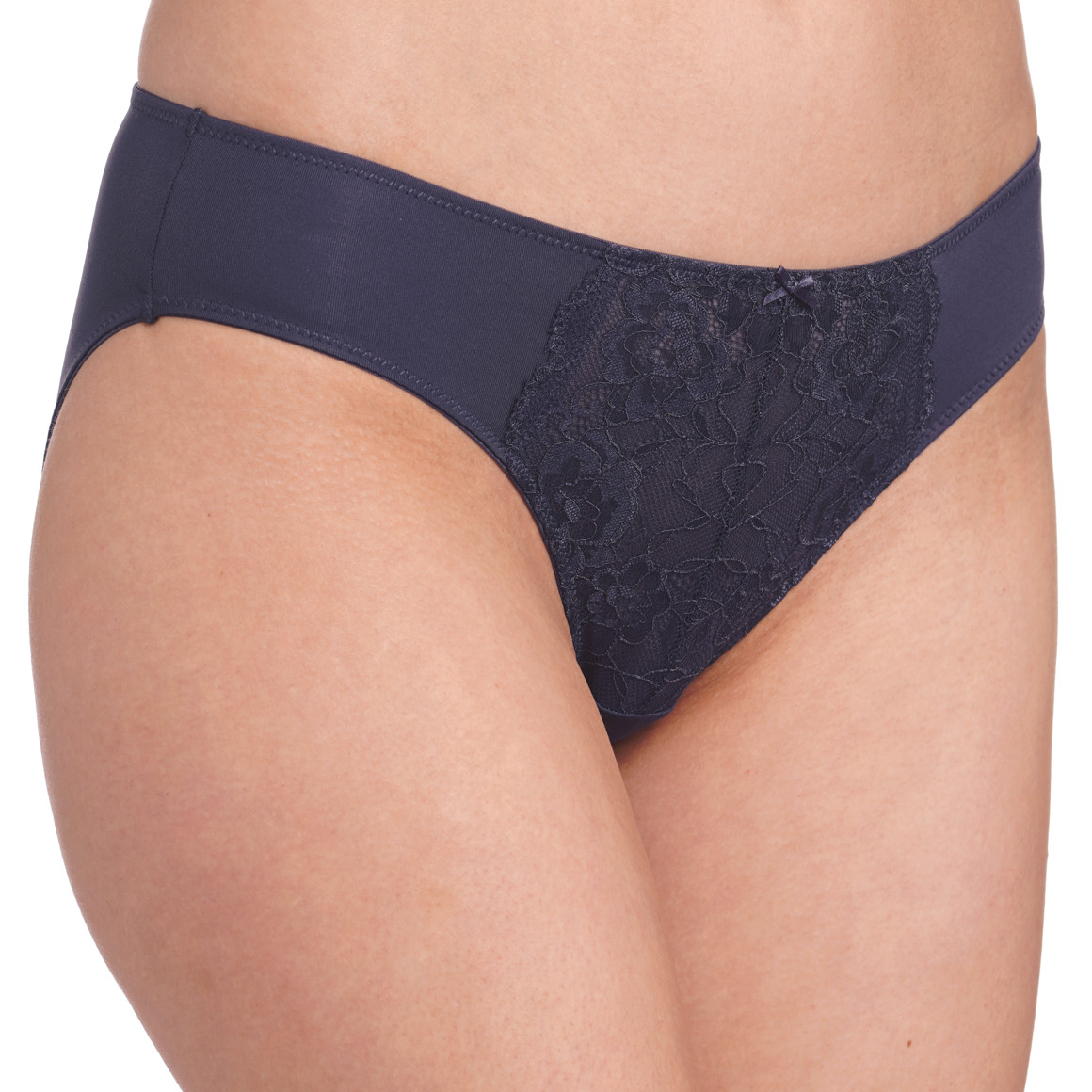 2 Damen Slips mit floraler Spitze