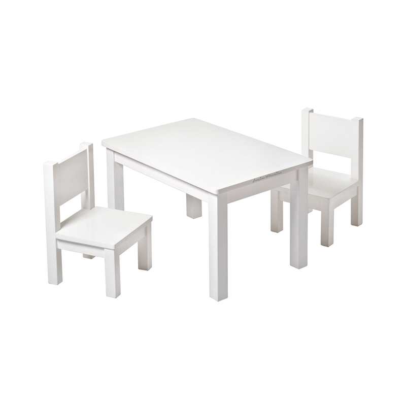 Table rectangulaire pour tout-petits blanche