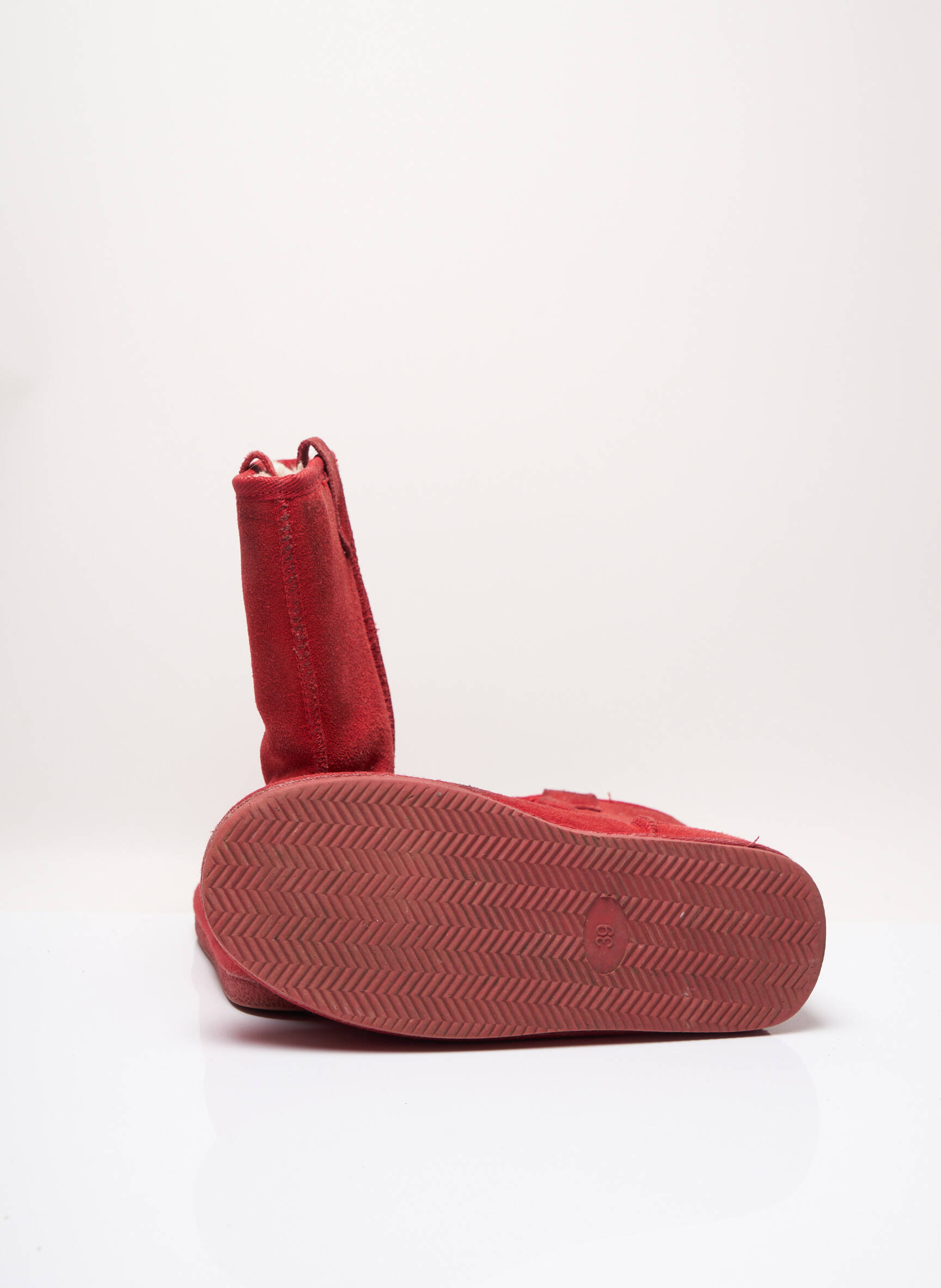 Ilario Ferucci Bottines Femme couleur rouge