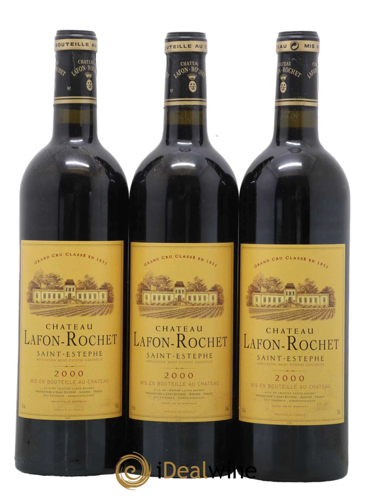 Château Lafon Rochet 4ème Grand Cru Classé  2000 - Lot de 12 Bouteilles