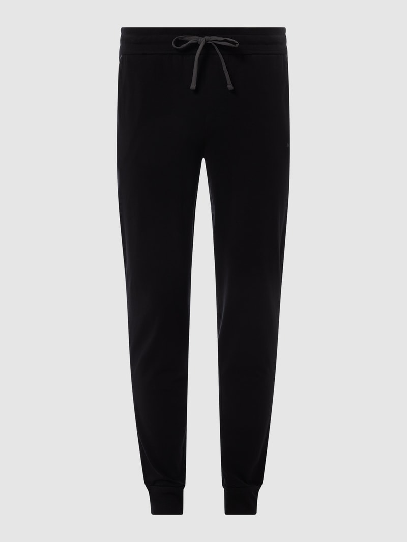 Pyjama-Hose mit Stretch-Anteil in schwarz