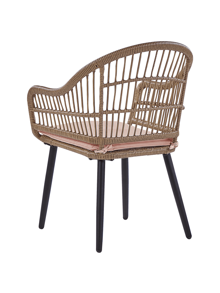 Beliani 7-tlg Gartentisch Set ALIANO in Beige/Schwarz günstig kaufen onesize