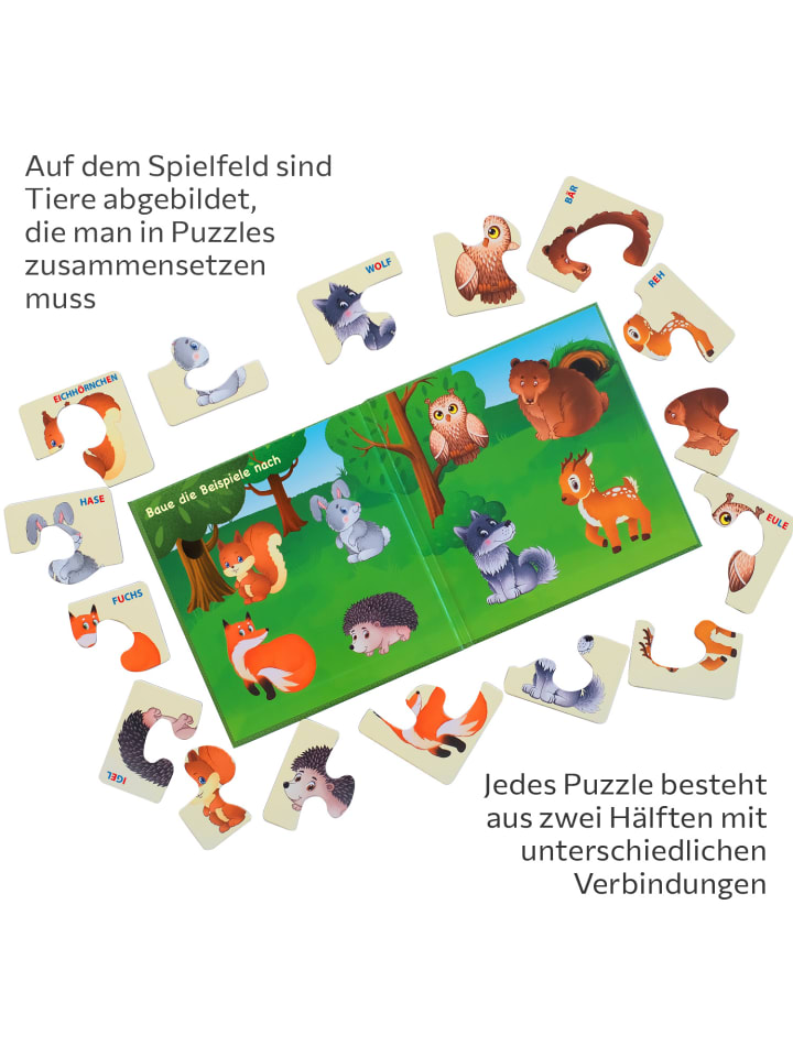 MAGNIKON Erste Große Puzzles 2 Teile Waldtiere mit 16 Magneten- ab 3 Jahren günstig kaufen onesize