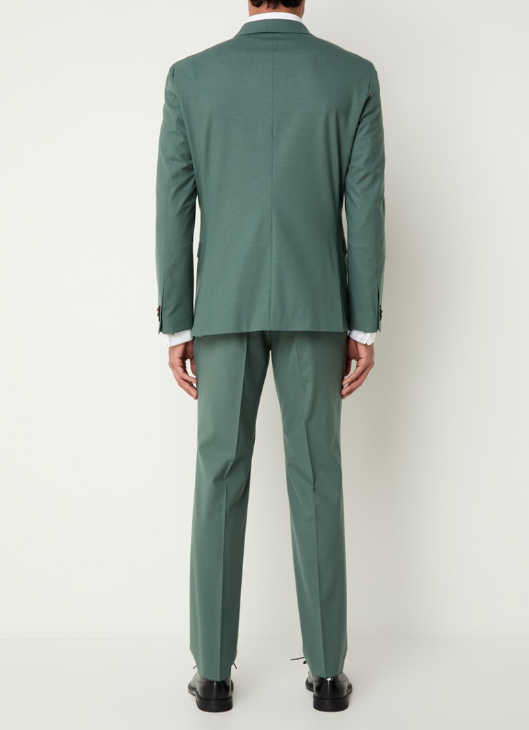 HUGO BOSS Arti/Hesten232X dopasowany dwuczęściowy garnitur z mieszanki wełny.