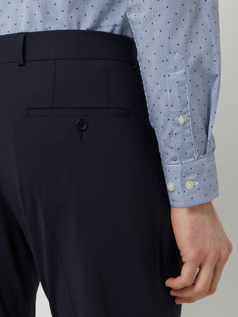 Anzughose mit Stretch-Anteil in marineblau