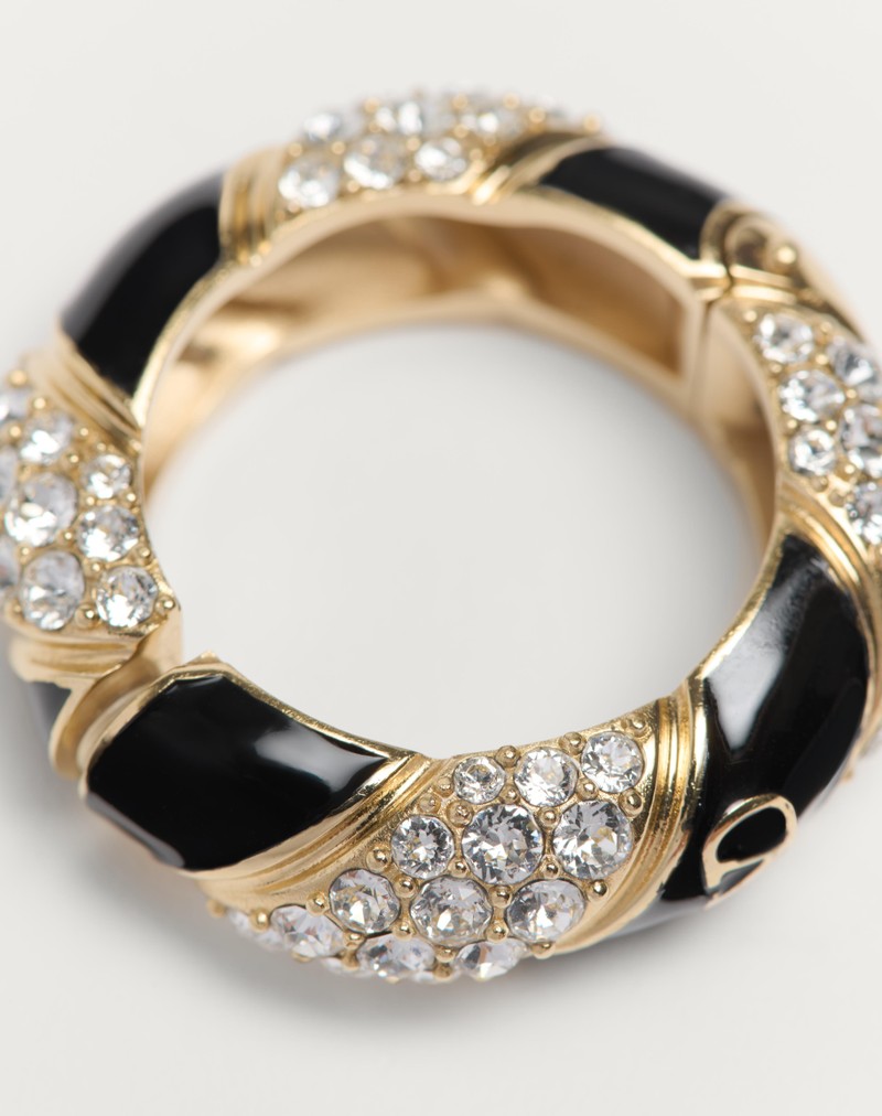 Brinco único Pas Plus em metal, esmalte e cristais Swarovski®