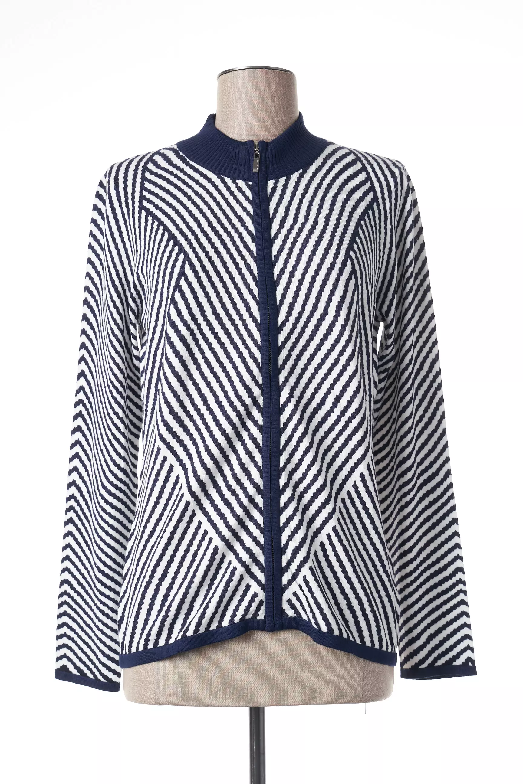 Marble Cardigans Femme couleur bleu