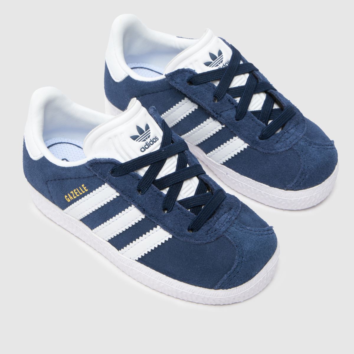 adidas sötétkék és fehér Gazelle kisgyermek cipők