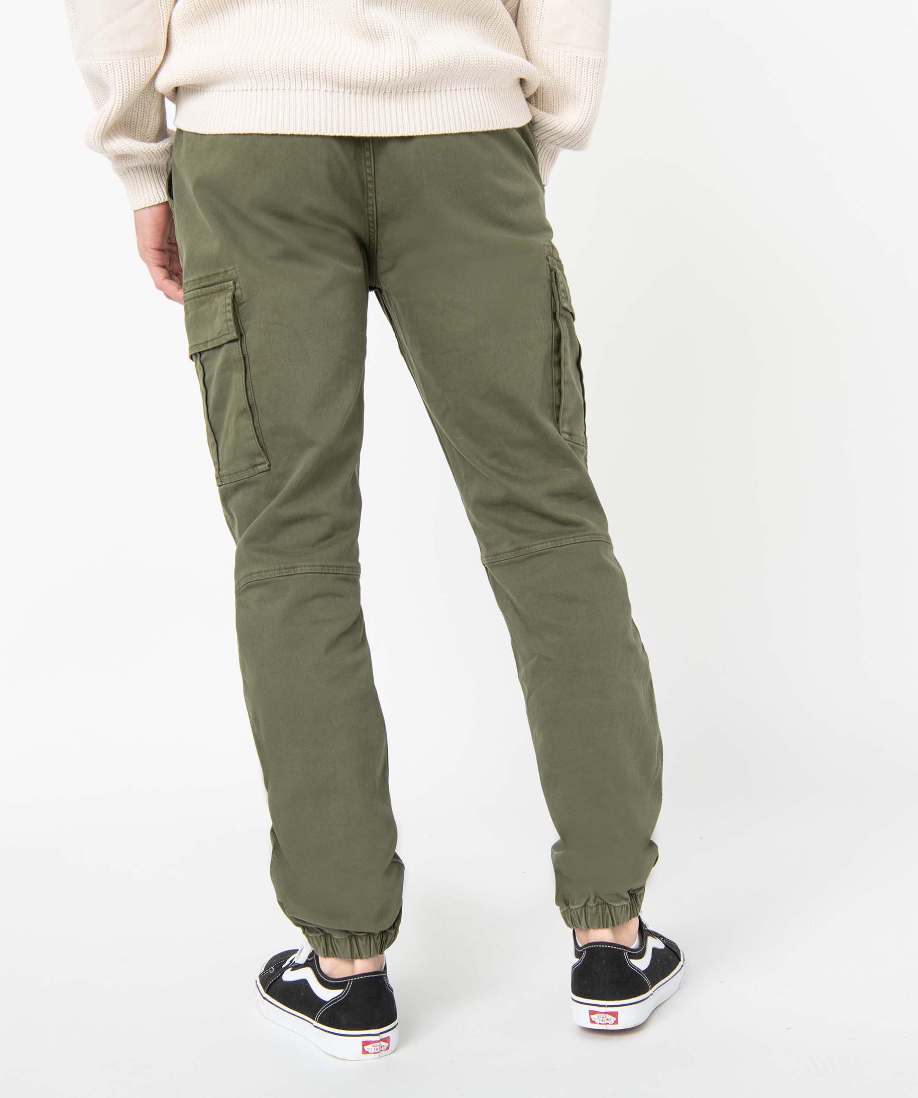 Pantalon homme cargo coupe Straight kaki | GEMO
