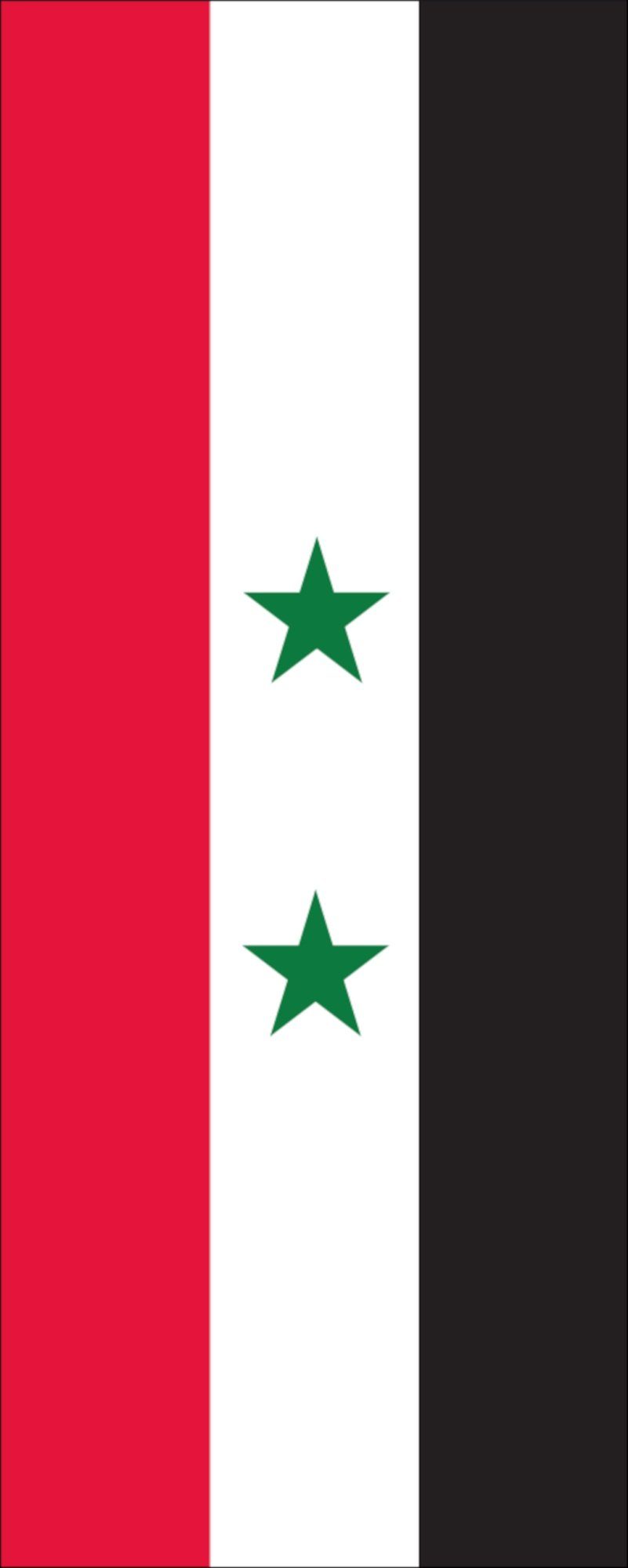 flaggenmeer Flagge Flagge Syrien 110 g/m² Hochformat