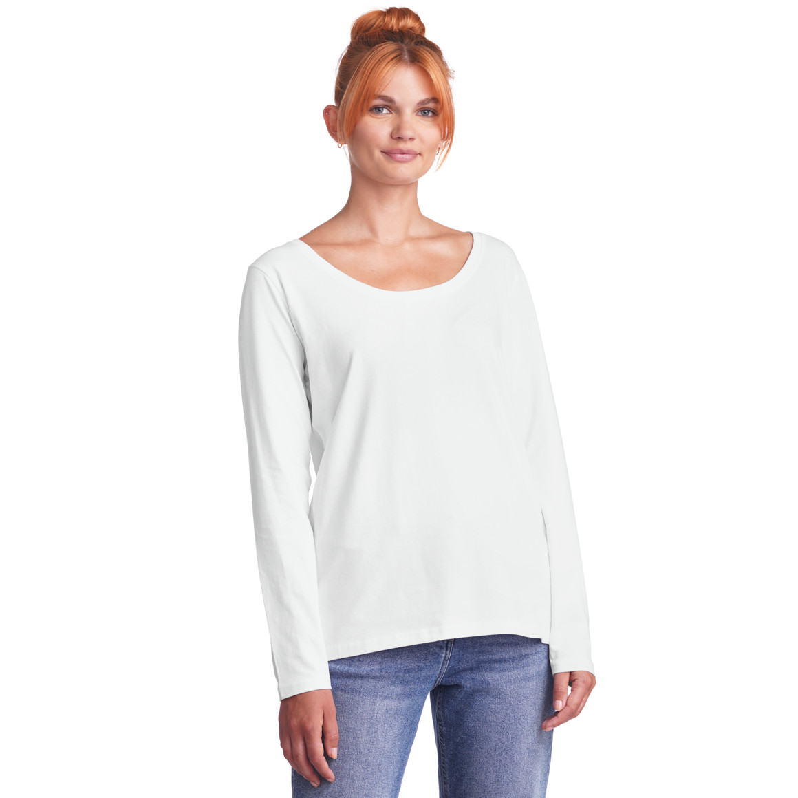 2 Damen Langarmshirts im Basic-Style
