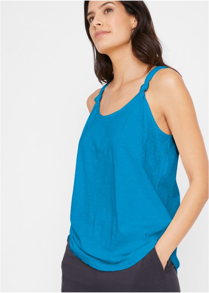 Baumwoll Top mit Knotendetails