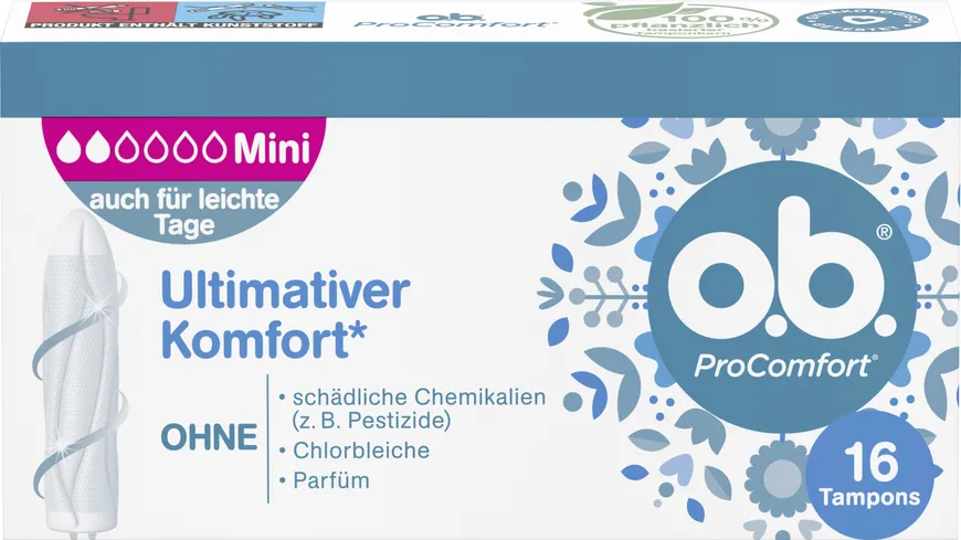 O.B. Tampons ProComfort Mini