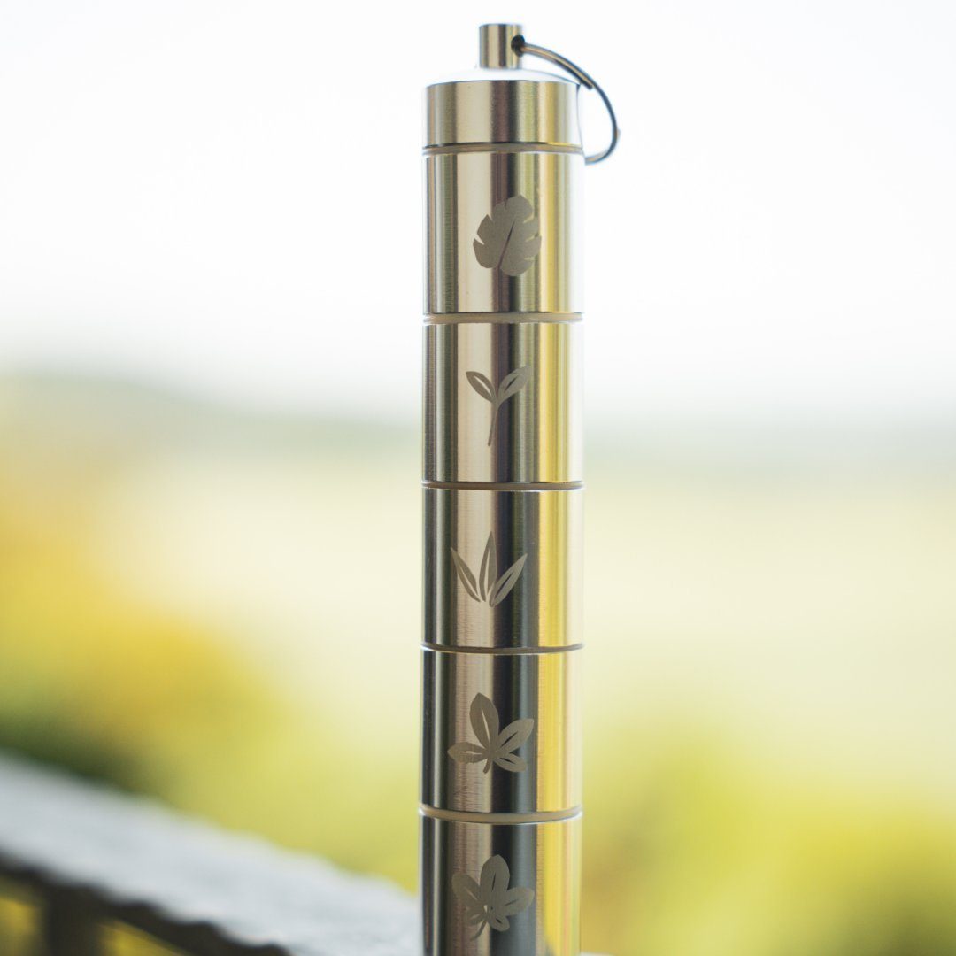 pandoo Gewürzbehälter Reisegewürz Set, Aluminium, (5-tlg)