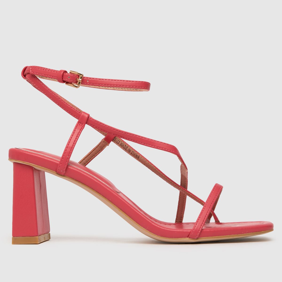 Schuh Storm pántos magassarkú rózsaszínben