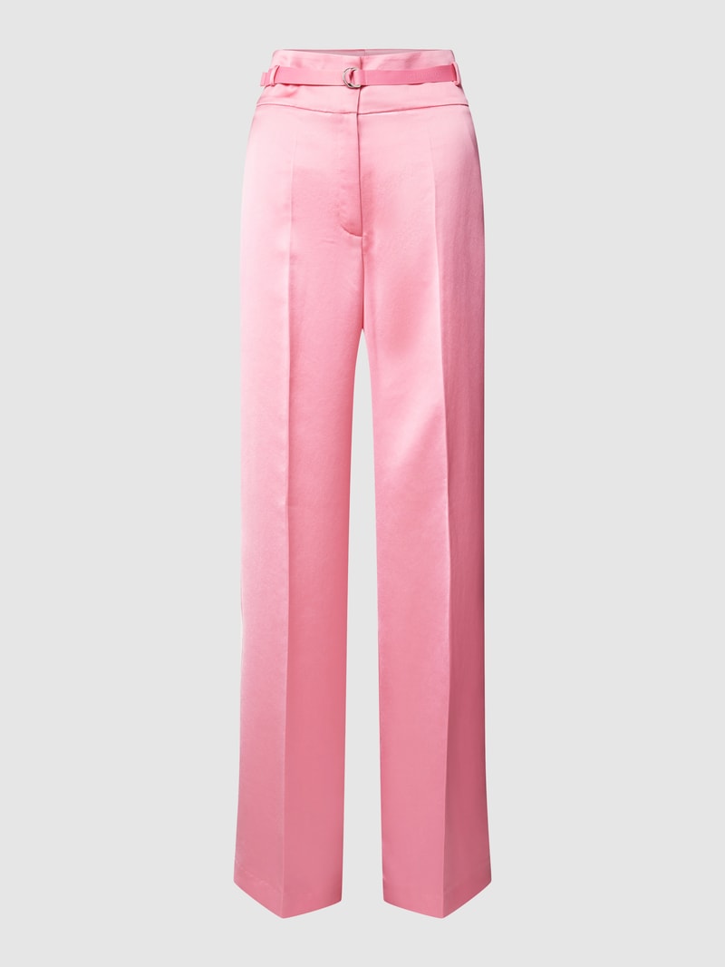 Hose mit Bundfalte Modell 'Himia' in pink