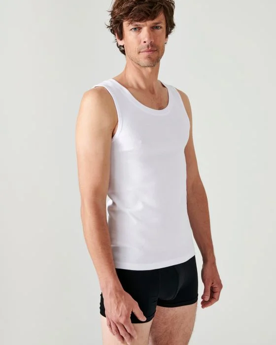 Lot de 2 débardeurs Essential pur coton peigné