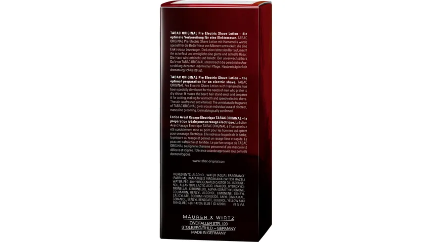 TABAC ORIGINAL PRE SHAVE 150 ml