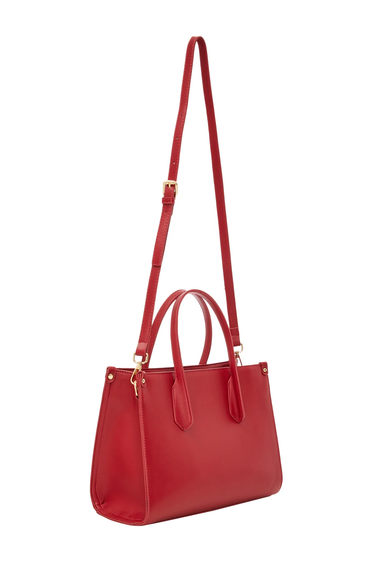 USHA  Handtasche - Rot - Unifarben