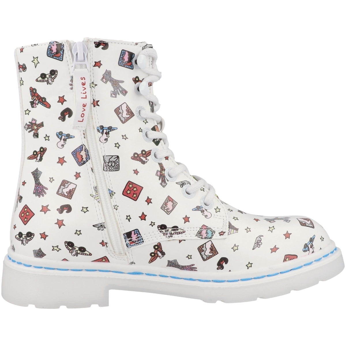 Dockers by Gerli 45TS201 X Art Limited Edition Schnürboots weiss