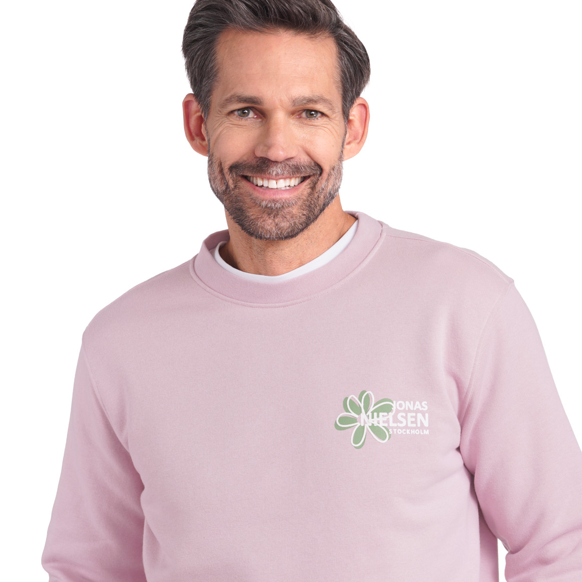 Herren Sweatshirt mit gummiertem Print