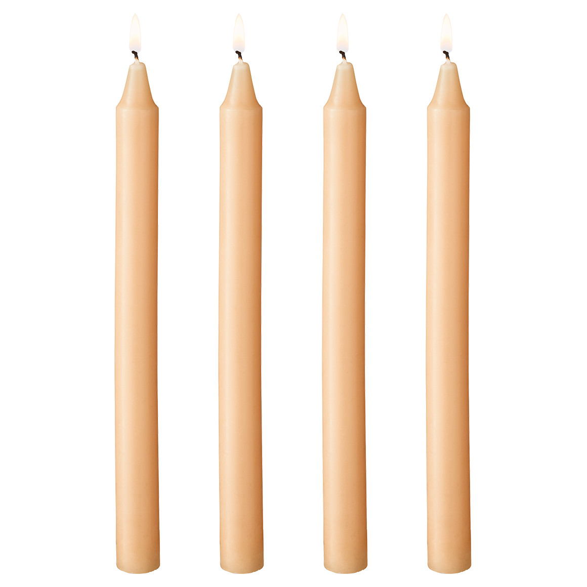 4 Stabkerzen unifarbend