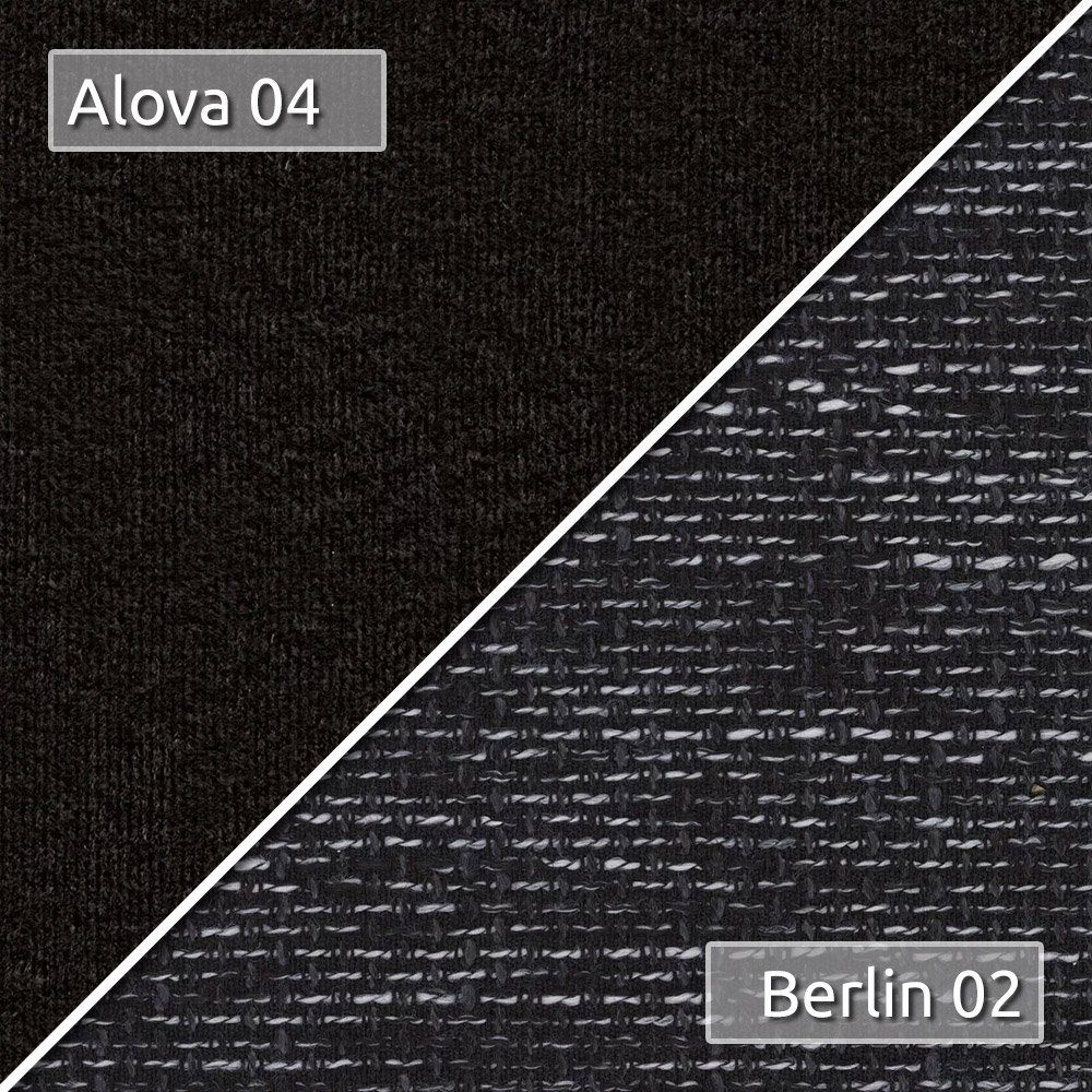 Sofnet Schlafsofa Naki, mit Schlaffunktion und Bettkasten, Bettsofa mit Chromfüße, Schlafcouch, Sofagarnitur