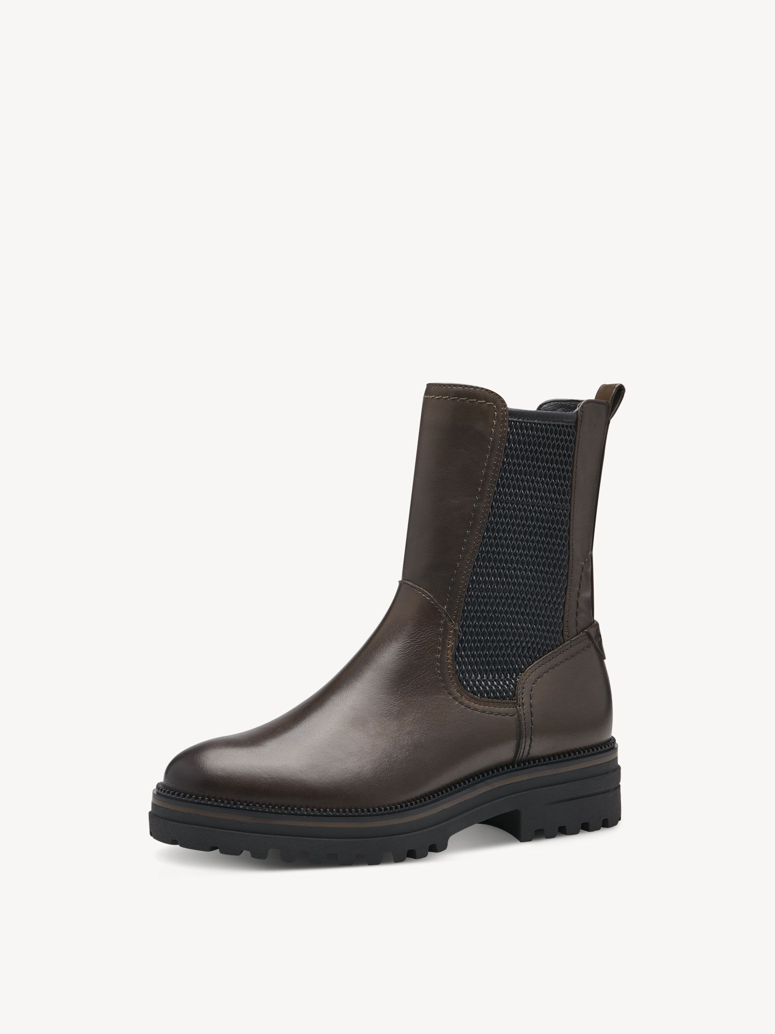 Bottine Chelsea en cuir - vert