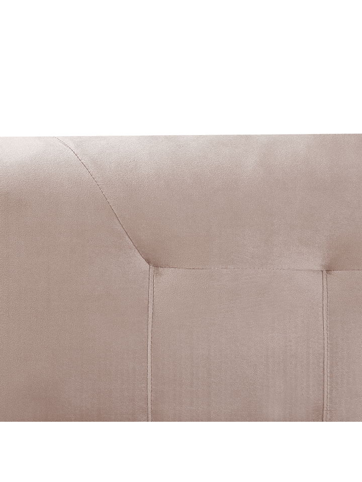 Beliani Doppelbett MARQUISE in Beige/Rosa - (W) 191 x (H) 91 x (L) 213 cm günstig kaufen onesize