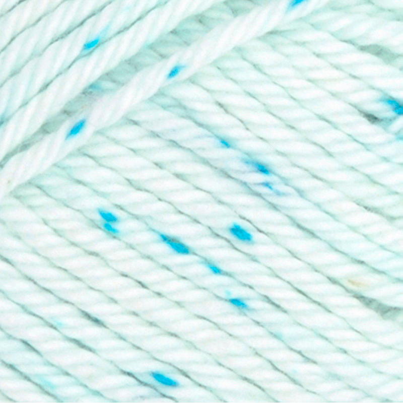 Cotton medi garn blå print