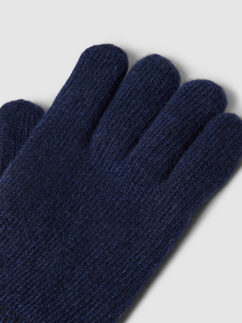 Handschuhe mit verstellbarem Riegel Modell 'Carlton' in dunkelblau
